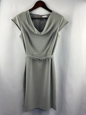 Women’s Calvin Klein Size 6 Light Gray Sheath Dress